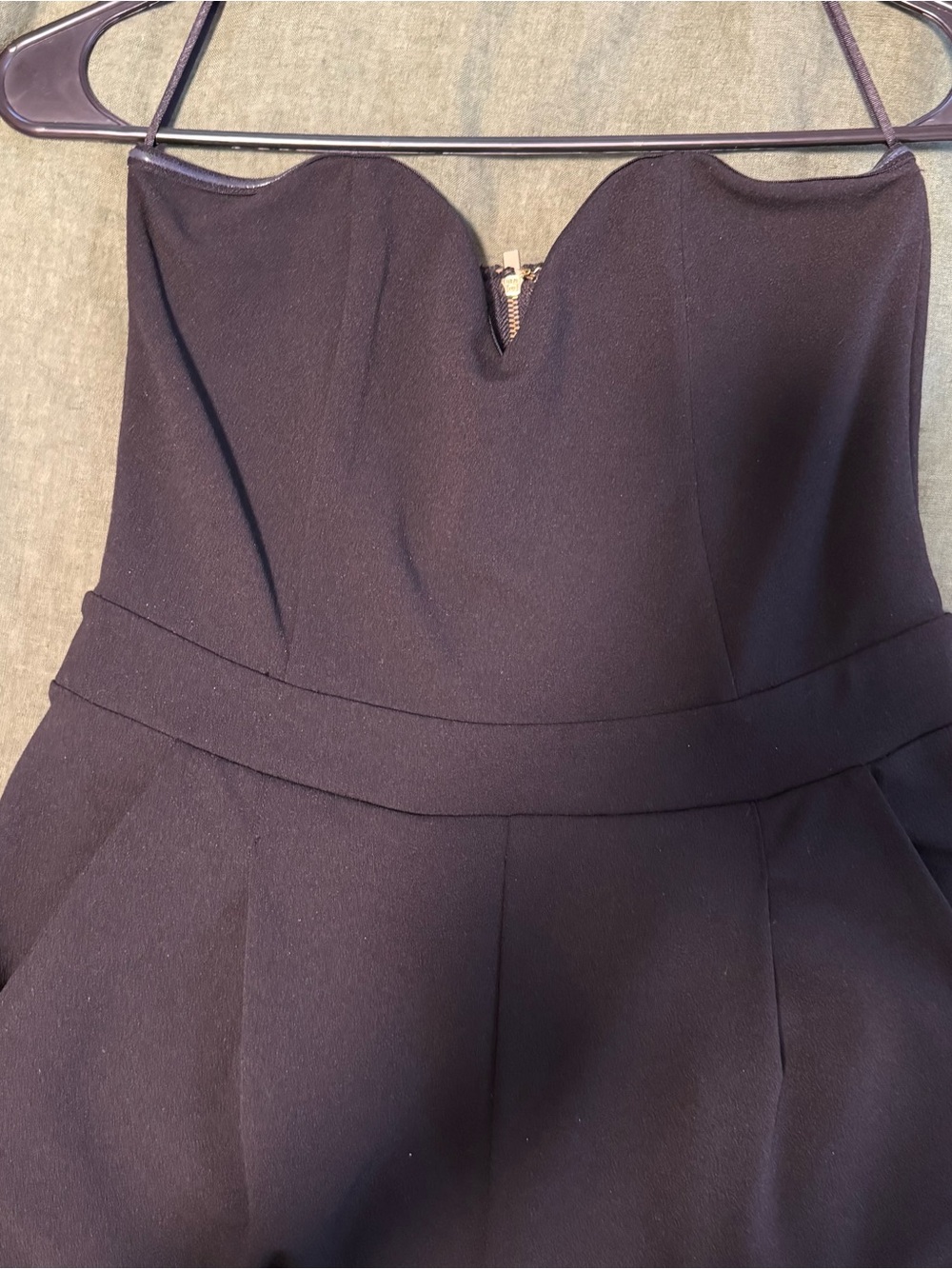 Express Strapless Black Jumpsuit